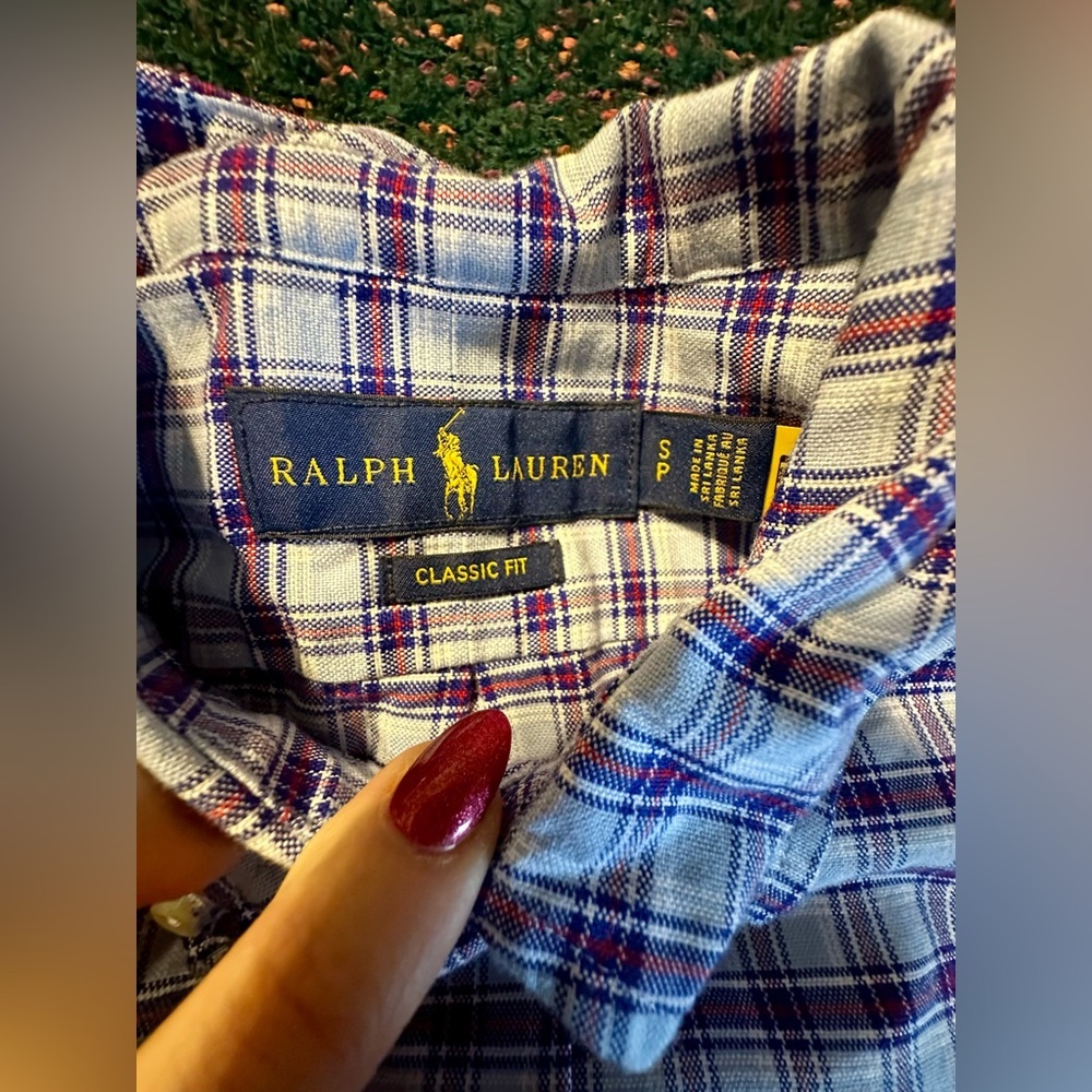 ‼️RARE‼️🎸Ralph Lauren🎸🔥NWT🔥Polo Classic Fit Long Sleeve Plaid Button Down—S